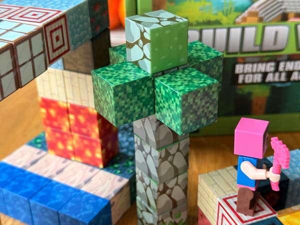 MAGNETISKA BLOCKS PIXELKUBER 100 EL + 2 FIGURER STARKA 3D-MAGNETER