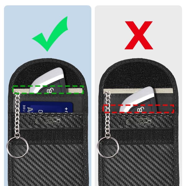FARADAY TECH-PROTECT KLR100 ETUI NØGLEFRI RFID-SIGNALBLOKKER, KARBON