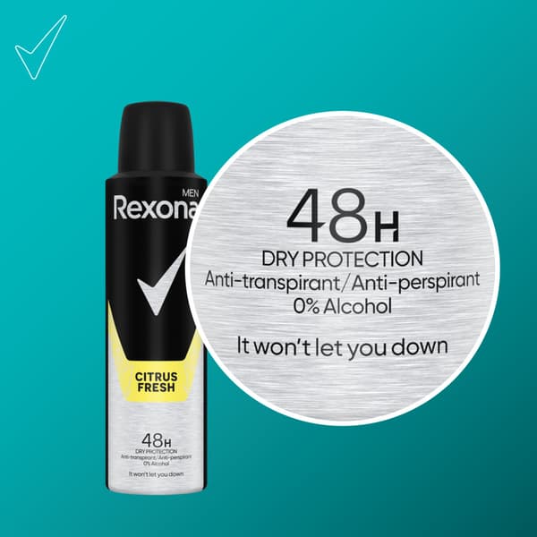864766 Rexona Mænd Citrus Spray 150ml