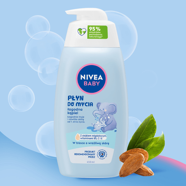 NIVEA BABY bademiddel blid rengøring 450 ml