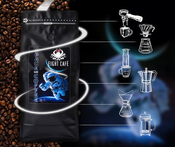 Friskristede kaffebønner Space Coffee 250g