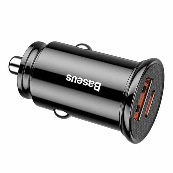 Baseus Circular PD QC4.0+ 5A 30W Autolaturi (Musta)