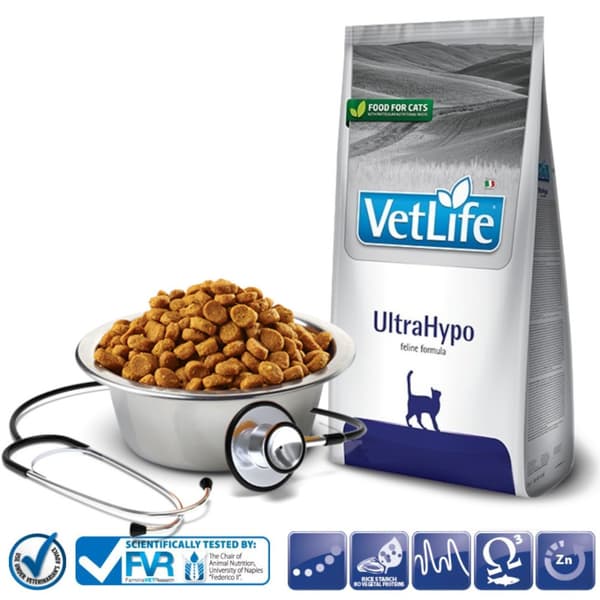 Farmina Vet Life Ultrahypo torrfoder för katter 5 kg