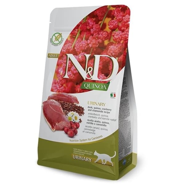 Farmina N&D Quinoa Urinary 5 kg tørfoder til katte med ande