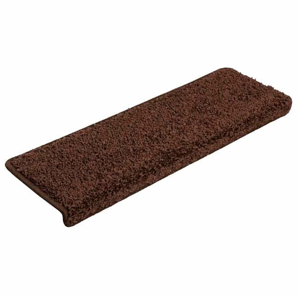 vidaXL trappemåtter 30 stk. 65x21x4 cm brune