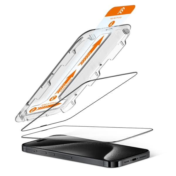 Crong EasyShield 2-pack - Härdat glas iPhone 15 Pro Max (2 stycken)