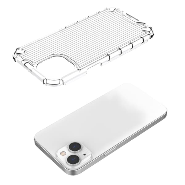 Ombre Protect Case iPhone 14 pansret cover pink og blå