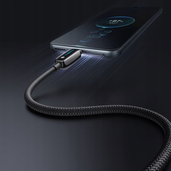 MCDODO LADDNINGSKABEL USB-A USB-C SNABBLADDNING FÖR IPHONE TYP C 1M LED