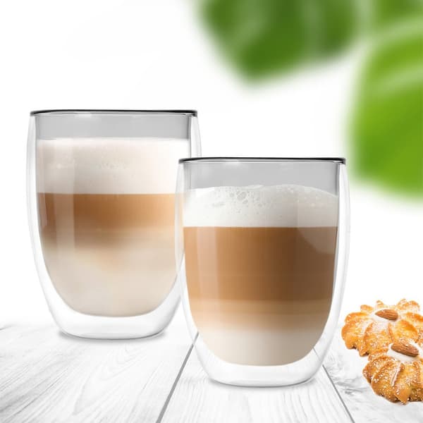 Dobbeltvæggede termiske glas til latte DOUBLE 370 ml 2 stk.