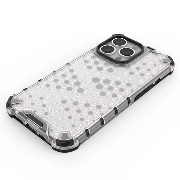 Honeycomb Armored Case med Gelram iPhone 13 Pro Blå