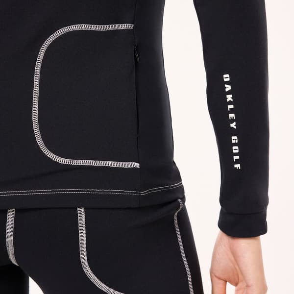 Oakley RIBBED QTR ZIP damer langærmet sort FOA500576-02E r M