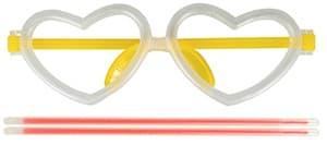 Glow Stick Hjärtglasögon Lysande Kula