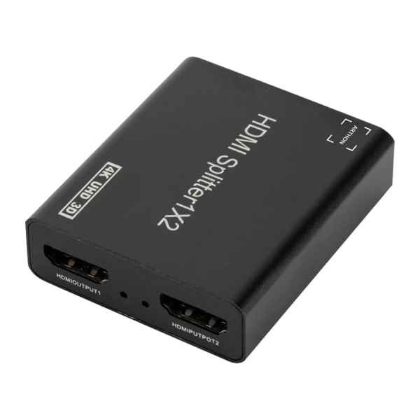 HDMI-splitter 1 til 2 2x 4K 2K 3D billedsplitter forgrener kloning