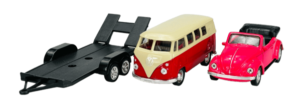 Welly 2-pack VW T1 BUS + VW Bubbla 1:34
