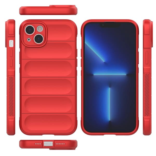 Magic Shield-cover til iPhone 14 Plus fleksibelt pansret cover rødt