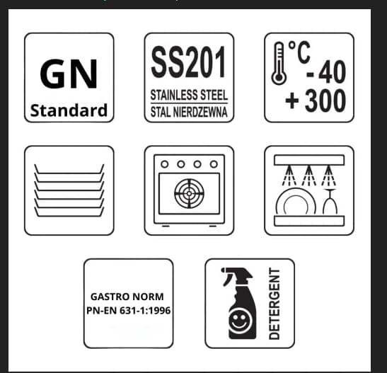 Mega-M GN-behållare 1/2 325x265x200 mm set 12 st
