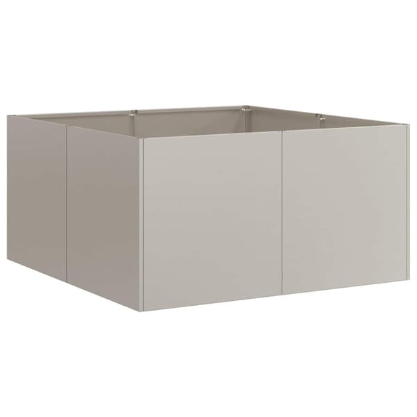 vidaXL rusten urtepotte 80x80x40 cm rustfrit stål