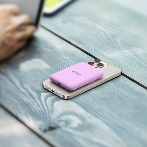 TECH-PRECT PB10 LIFEMAG MAGSAFE -VARAPANKKI 5000 mAh LILAN VÄRI