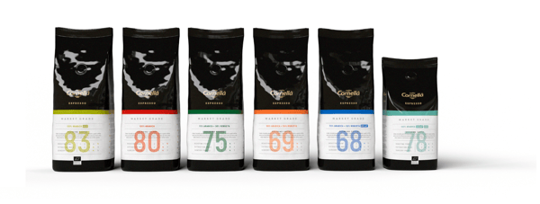 CORNELLA Espresso 80 Markkinalaatuiset kahvipavut 1 kg