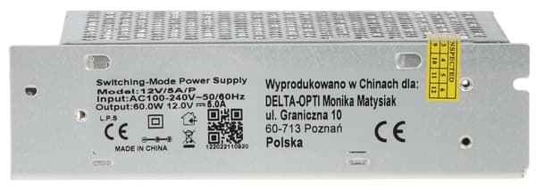 HAKKURIVIRTALÄHDE 12V/5A/P