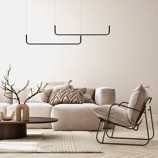 MALAWI LED HÆNGELAMPE SORT LYS PRESTIGE LP-1015/2P