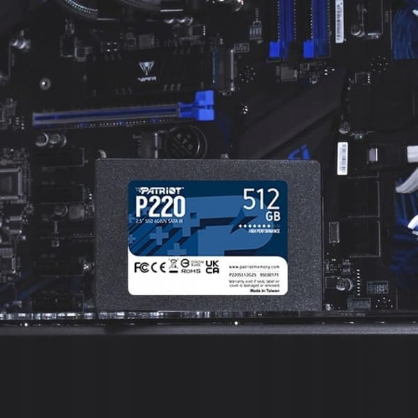 Patriot P220 512GB SATA III 2,5" SSD til pc/bærbar