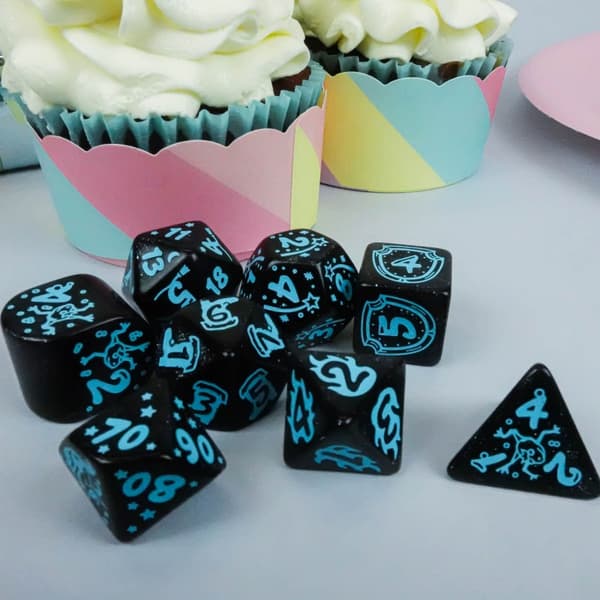 2022 Tärningar Adventskalender Jultärningsset RPG-tärningar
