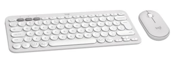 LOGITECH Pebble 2 Combo Tangentbord + Mus Vit 920-012240