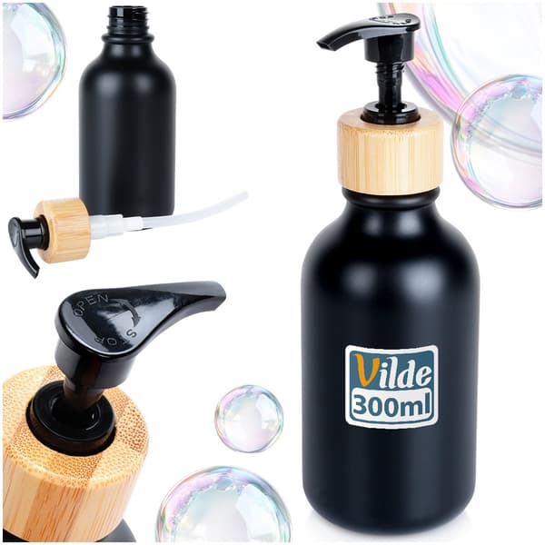 Musta saippuadispenseri 300 ml