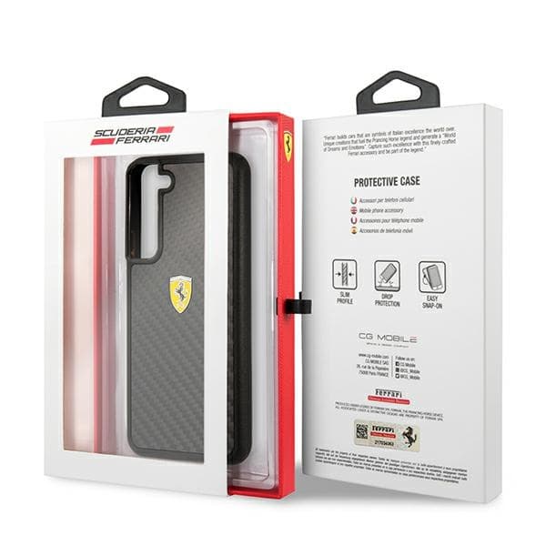 Ferrari FEHCS22SFCAK S22 S901 sort/sort hårdt kuffert On Track ægte kulfiber