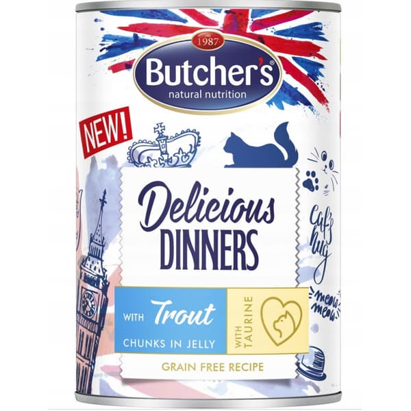 Butcher's Delicious Dinners våtfoder för katter 30 x 400 g