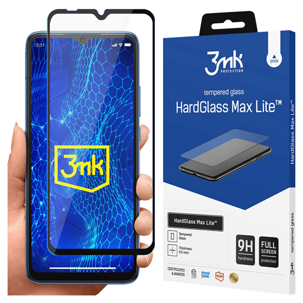 Xiaomi Redmi 10C - 3mk HardGlass Max Lite Sort
