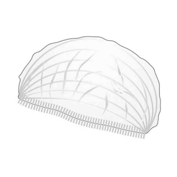 Engångsmössa vit klämma non-woven 12g 100st