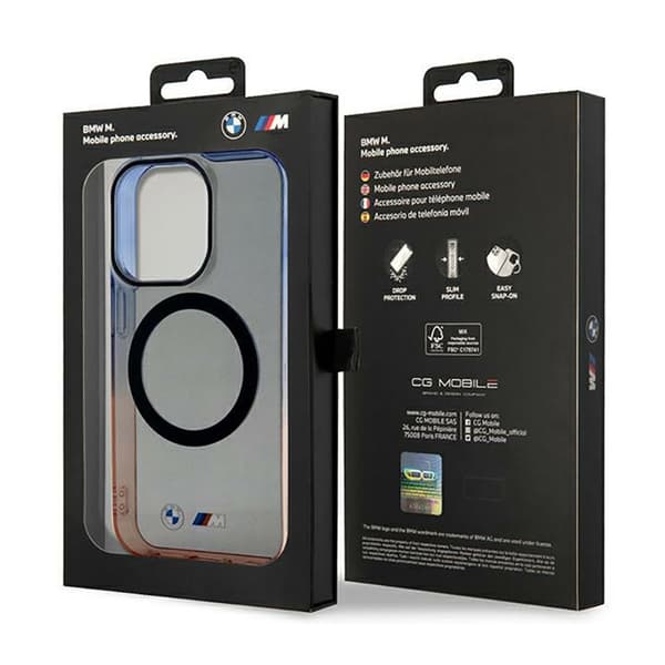 BMW Gradient Bumper MagSafe - iPhone 14 Pro Max cover (grå)