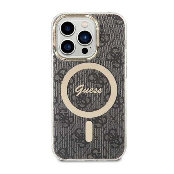 Guess 4G MagSafe - iPhone 14 Pro -kotelo (musta)