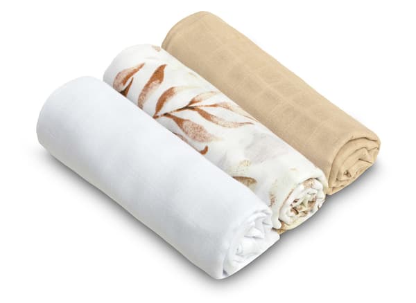 Beige musliinivaippa (Pakkaus - 3 kpl)