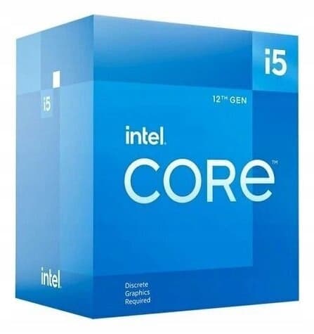 Intel Core i5-12400F-processor, 6 kerner, 4,4 GHz, LGA1700
