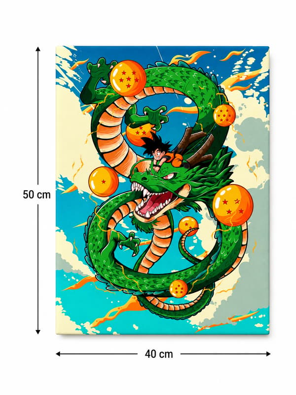 Maleri efter tal med ramme Dragon Ball maleribilleder 40x50 cm