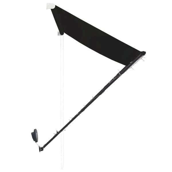 vidaXL Rullmarkis med LED, 300 x 150 cm, Antracit