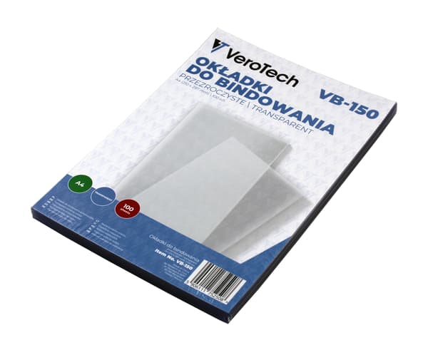 Verotech VB-150 transparente frontbindbetræk 100 stk.