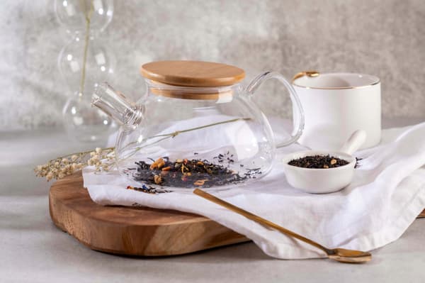 Glas tekande med infuser 750 ml