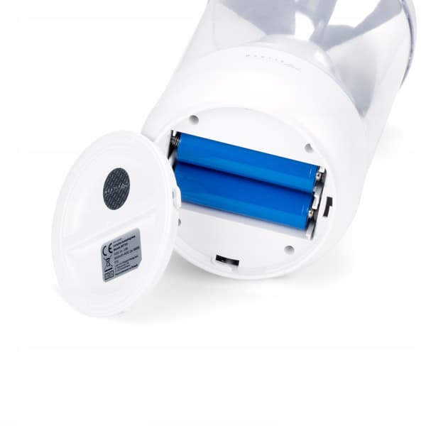 Montis skrivebordslampe, hvid, transparent, effekt op til 5 W