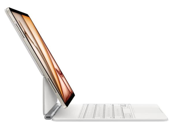 Apple Magic Keyboard för iPad Air 13 tum M3 vit engelsk internationell layout