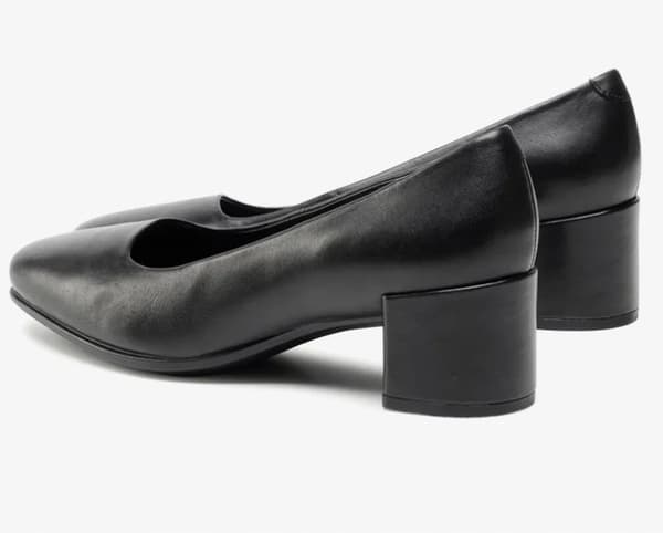 ECCO DAME SKO I SORT LÆDER KLASSISK ELEGANT 40 J_A