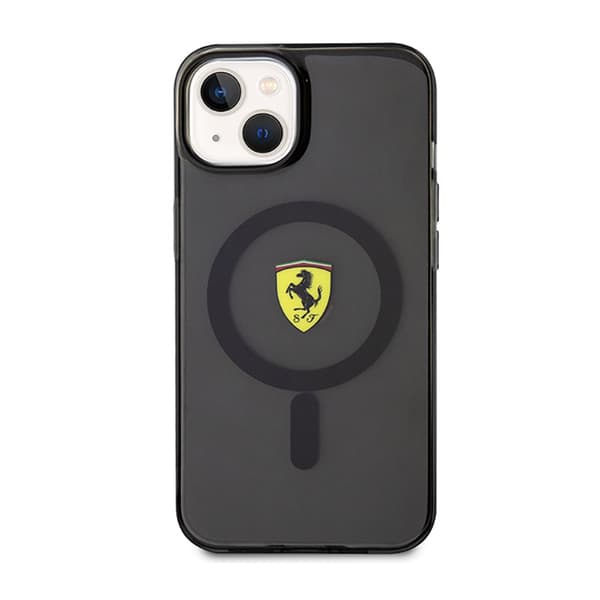 Ferrari Gennemsigtig MagSafe - iPhone 14 Plus Etui (Sort)