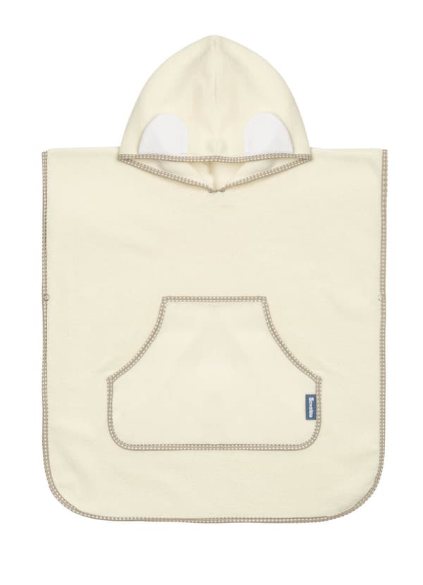 Luonnonvalkoinen uimaponcho