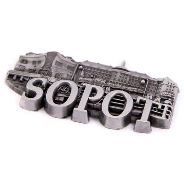 Køleskabsmagnet panorama Sopot
