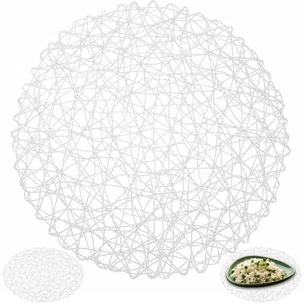 Papir bordmåtte hvid rund 35 cm