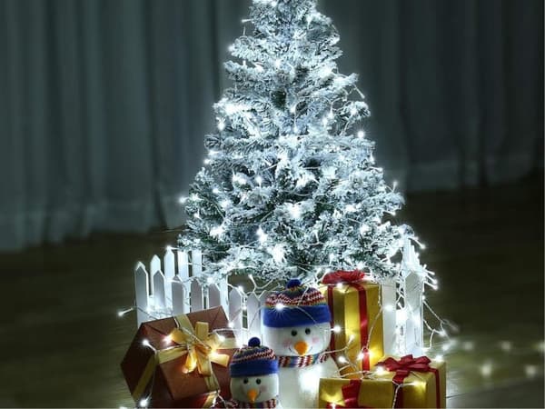 Julgransbelysning 500 LED 20 m kallvit (30)