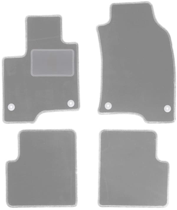 Grå bilmåtter til Fiat Panda III hatchback (2012-)
